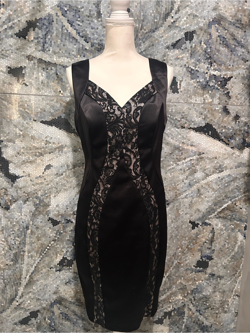 Jax Black Logo Label on Champagne Satin Lining